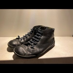 Camper black leather boots